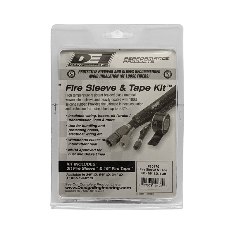 DEI Fire Sleeve - 3/8" ID - 3 ft - 16" Black