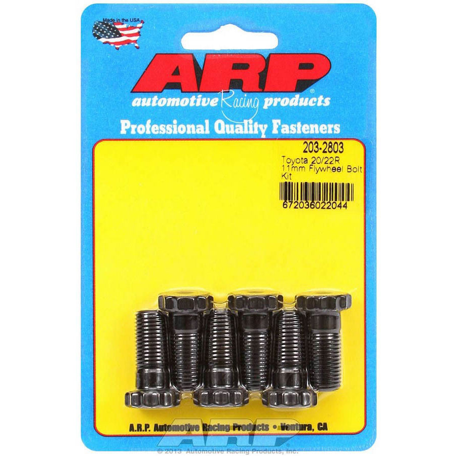 ARP Flywheel Bolt Kit - 1.040" Long - 12 Point Head - Chromoly - Black Oxide - Toyota - (Set of 6)