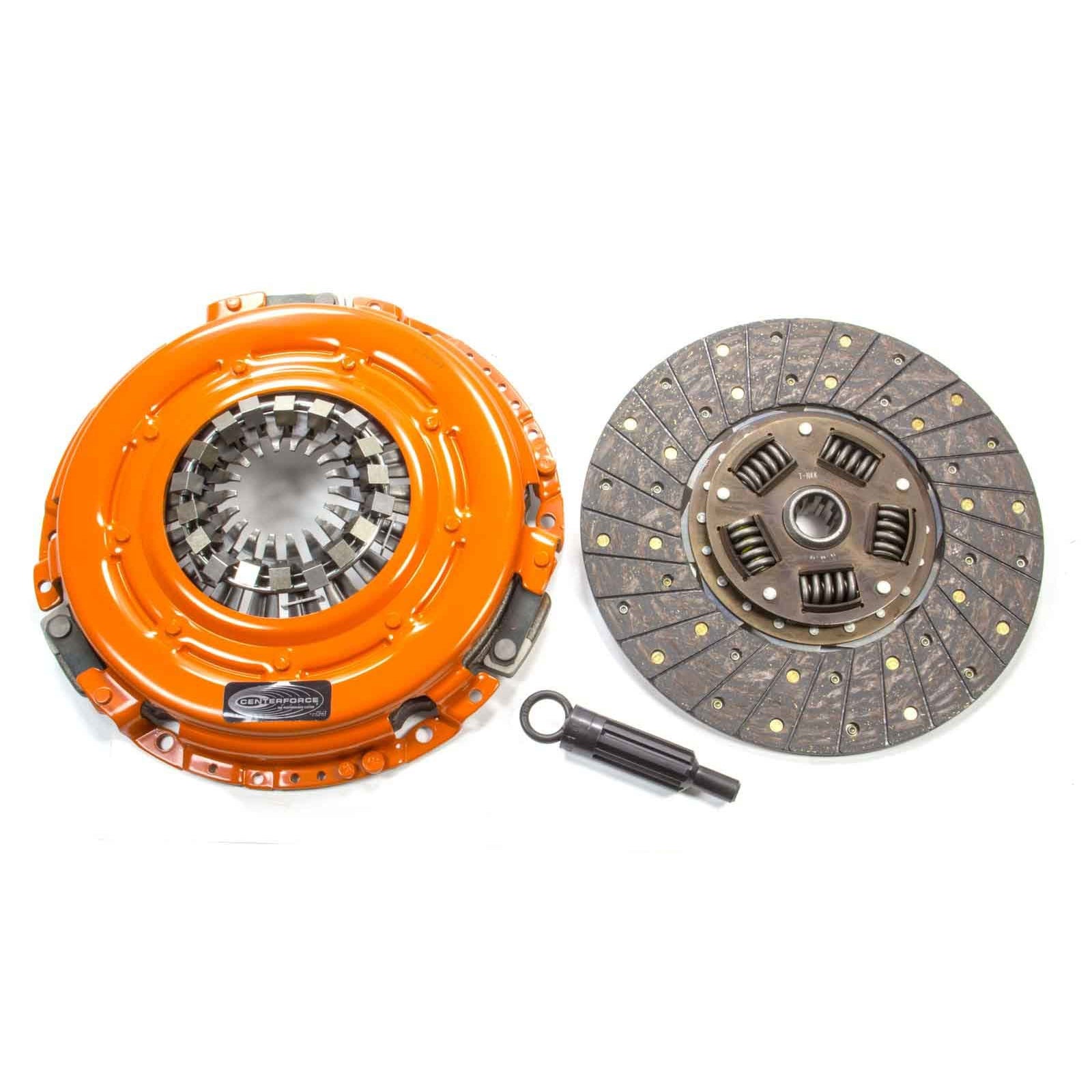 Centerforce Dual Friction Single Disc Clutch Kit - 12 in Diameter - 1-1/8 in x 10 Spline - Sprung Hub - Organic / Carbon - GM