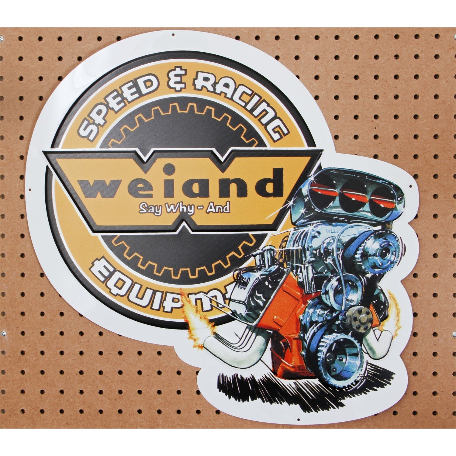 Weiand Retro Metal Sign