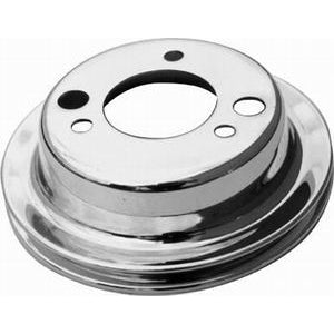 Racing Power SB/BB Chevy Single Groove Crankshaft Pulley Long Water Pump