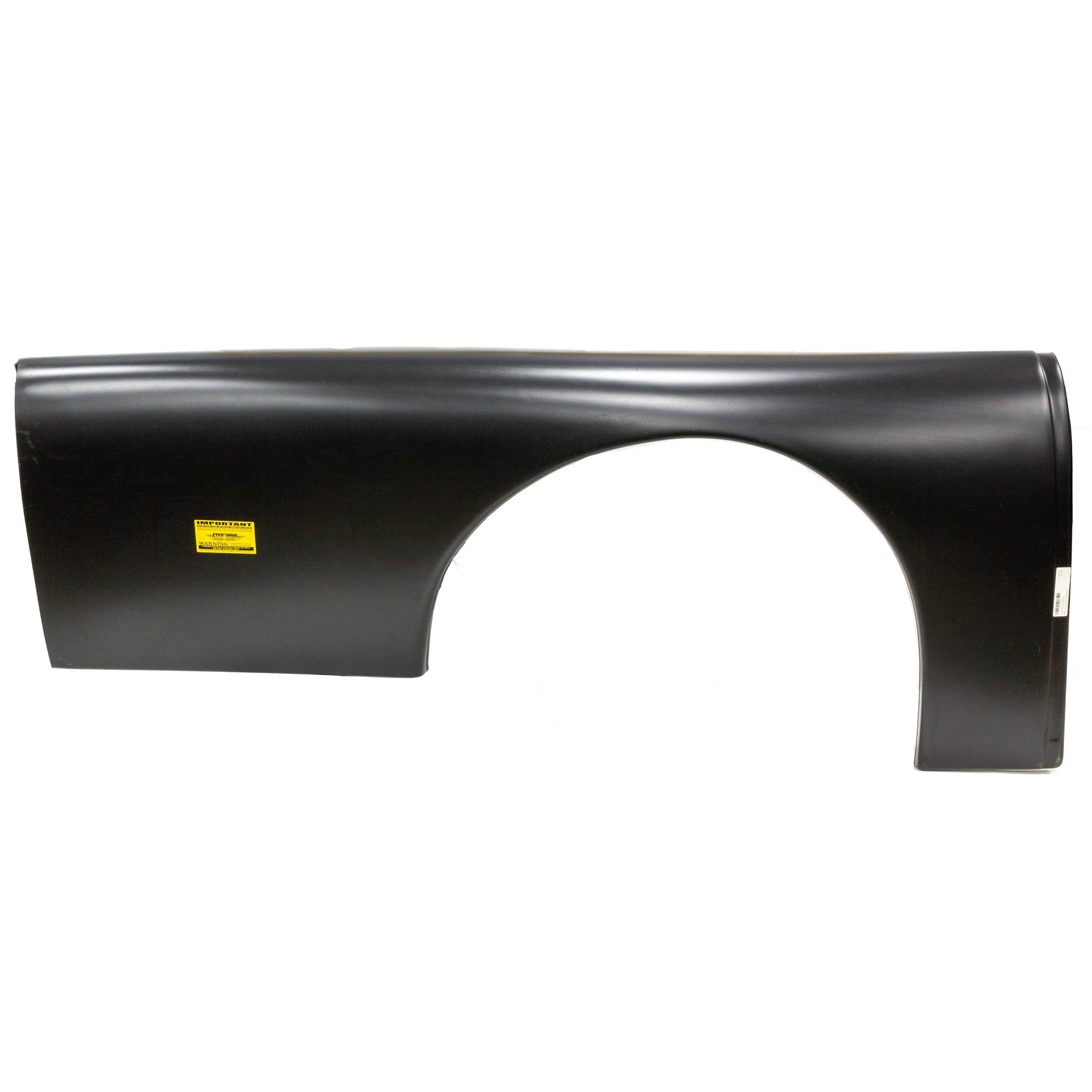 Five Star ABC Plastic Quarter Panel - Greenhouse Style Body - Black - Right (Only)