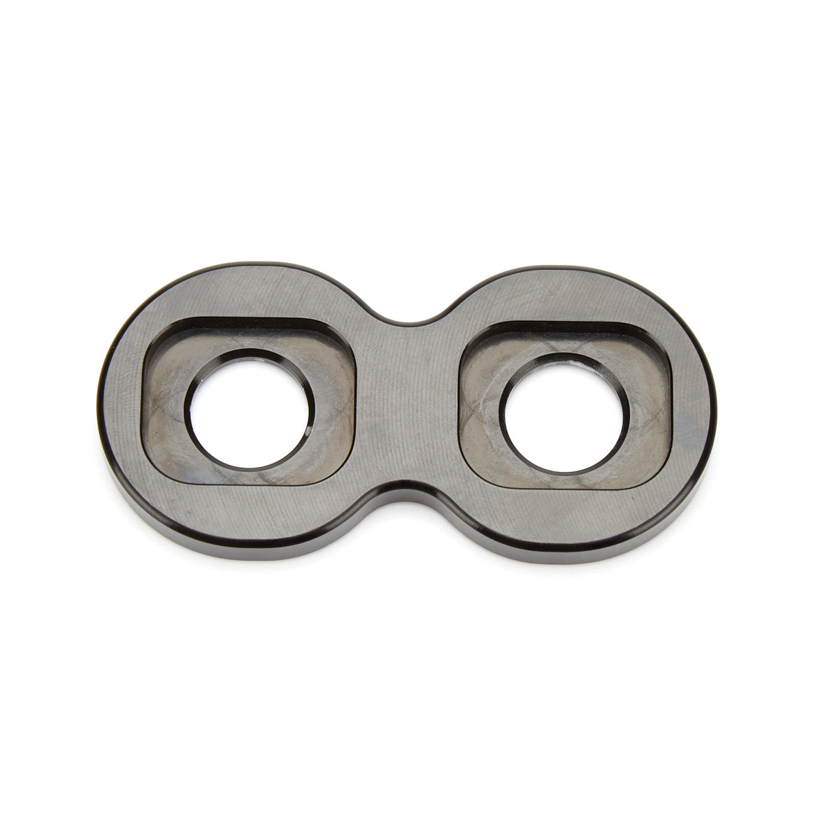 Ti22 2 Port Bulkhead Plate - 6 AN Male O-Ring/6 AN Male O-Ring - Black