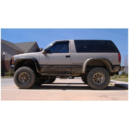 Bushwacker Pocket Style Cut-Out Front Fender Flare - 5 in Wide - Black - GM Fullsize SUV / Truck 1988-99 - Pair