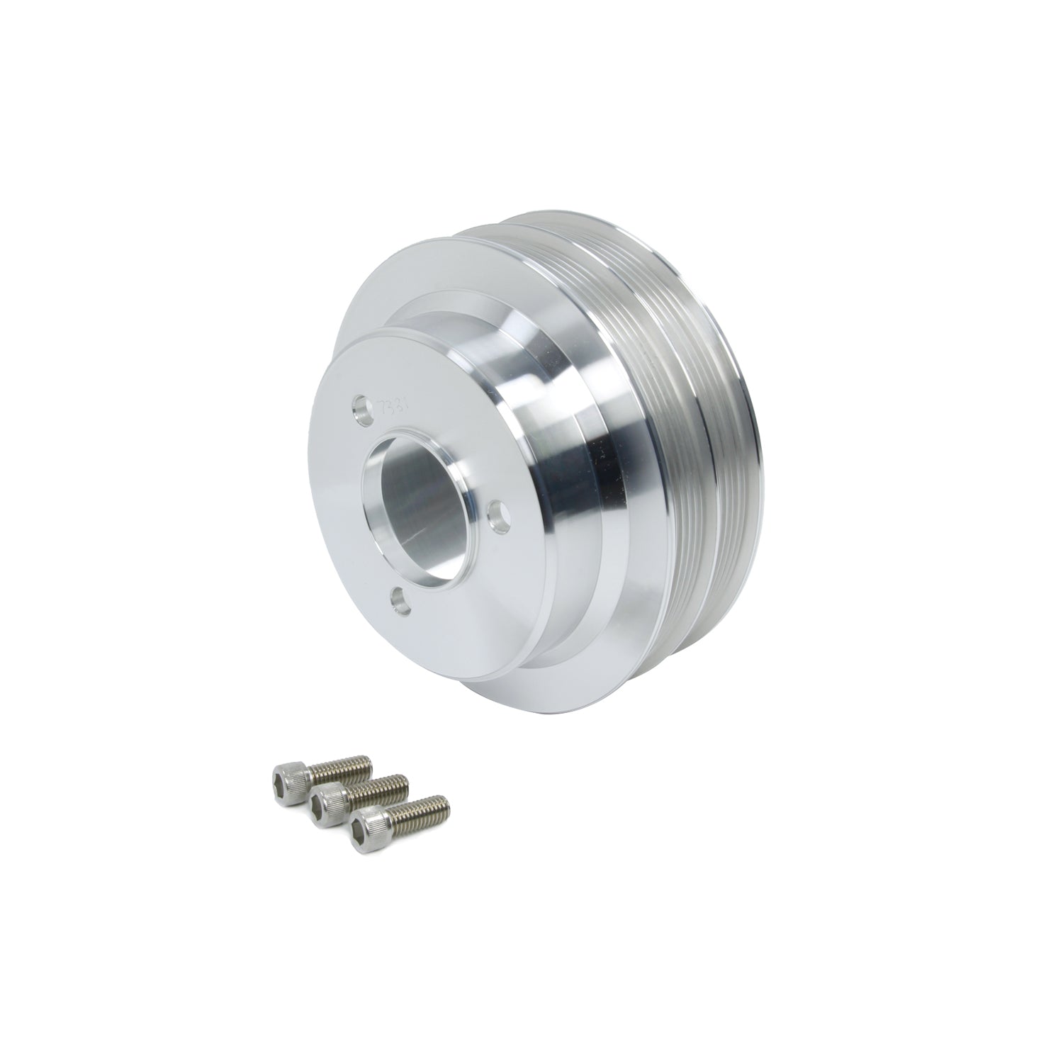 March Performance BBC Crank Pulley Polish Serpentine