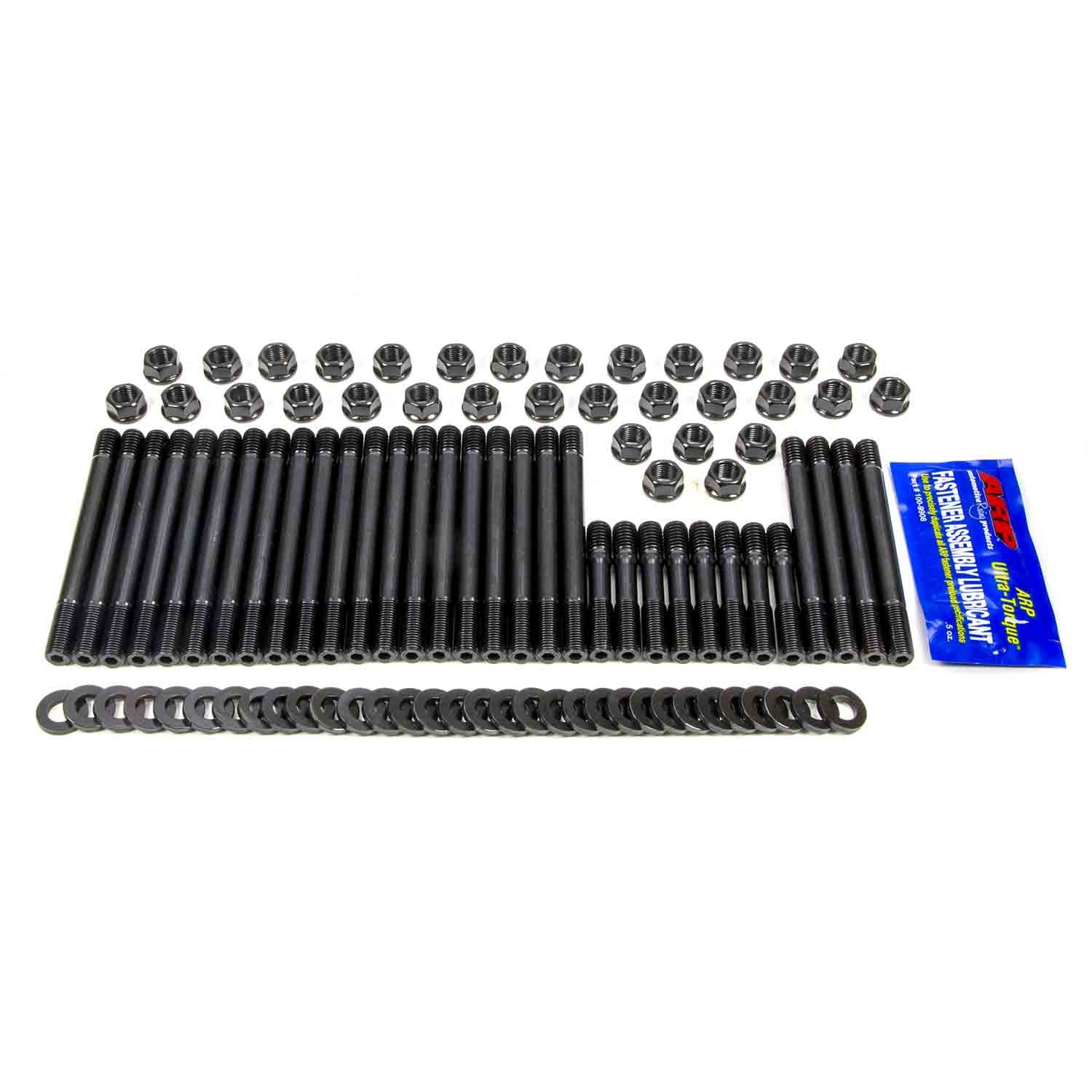 ARP Cylinder Head Stud Kit - Hex Nuts - Chromoly - Black Oxide - Undercut - Big Block Chevy