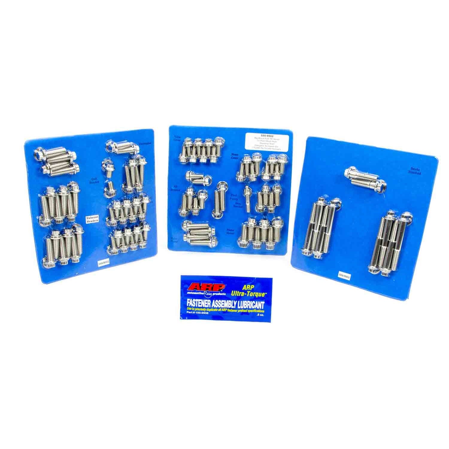 ARP Engine and Accessory Fastener Kit - 12 Point Head - Polished - Ford FE-Series
