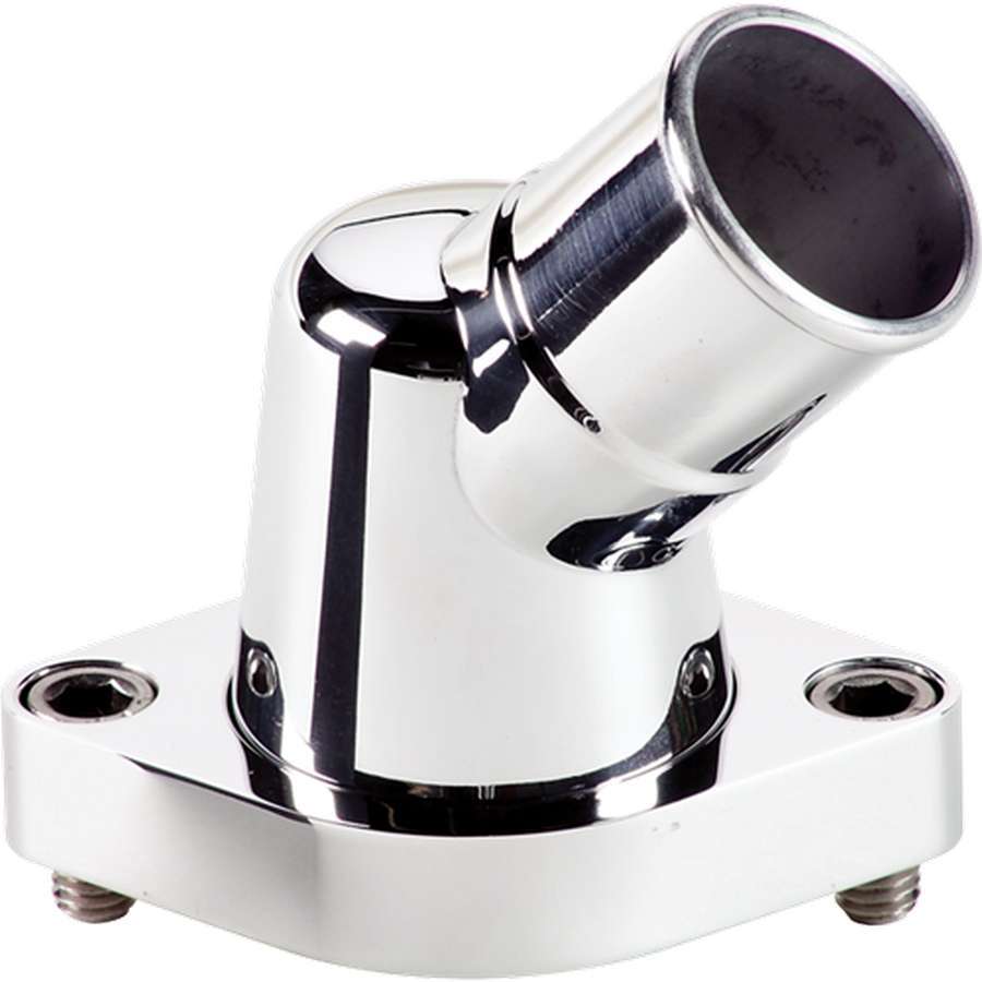 Billet Specialties Polished Thermostat Housing - 45 Degree - BB Chevy/SB Chevy