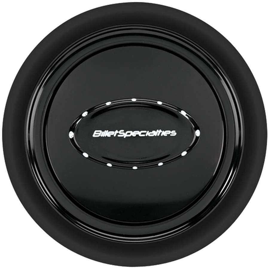 Billet Specialties Horn Button Smooth Black Anodized