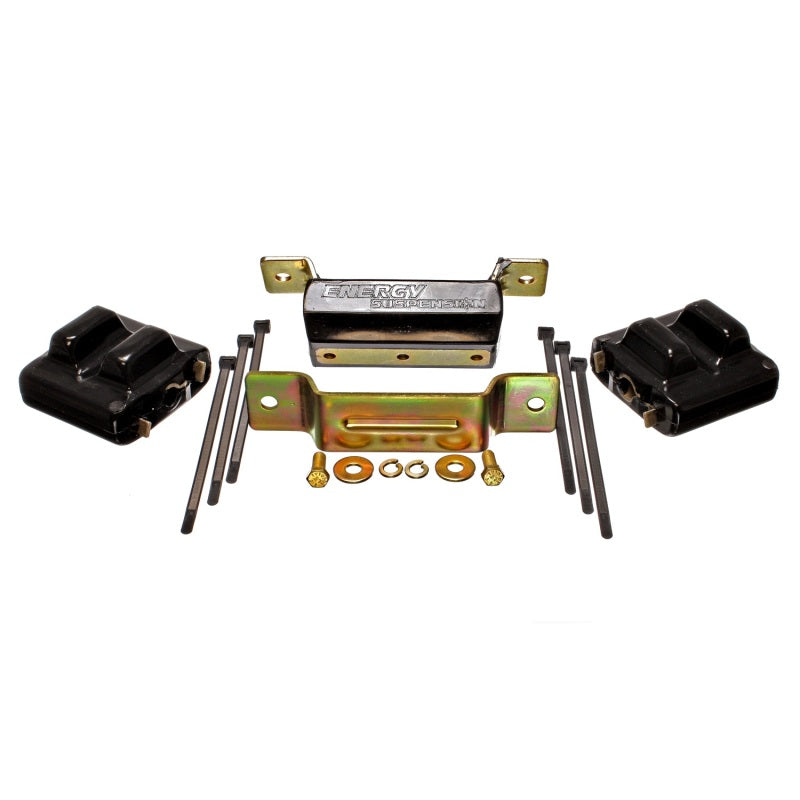 Energy Suspension Hyper-Flex Motor and Transmission Mount - Black/Cadmium - Chevy V8 - GM Fullsize SUV/Truck 1985-2000