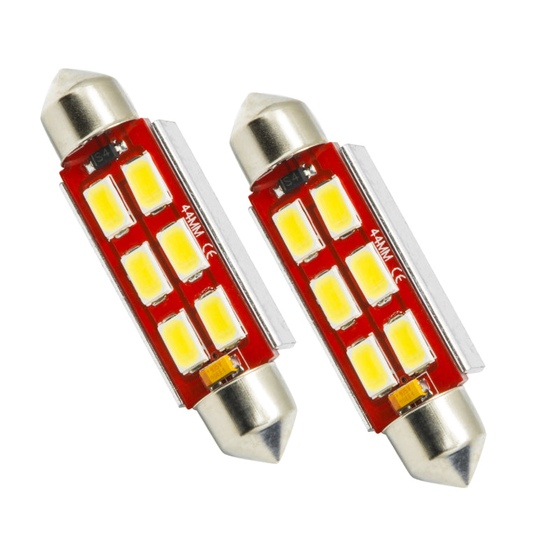 Oracle Lighting Technologies Festoon LED Light Bulb 6 LED White 44MM Style - Pair