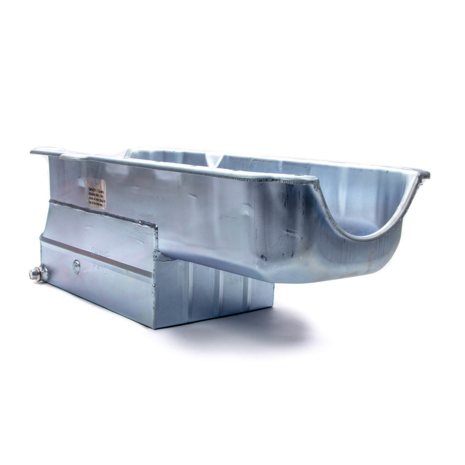 Champ Pans CP50LT Series Circle Track Oil Pan w/ Windage Tray - 7 Quart - 7-3/4" - SB Chevy 57-79