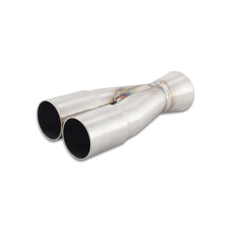 Vibrant Performance Slip-On 2 into 1 Merge Collector - 1-1/2 in Primary Tubes - 2 in Outlet - Stainless