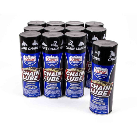 Lucas Oil Products Semi-Synthetic Chain Lubricant 11.00 oz Aerosol - Set of 12