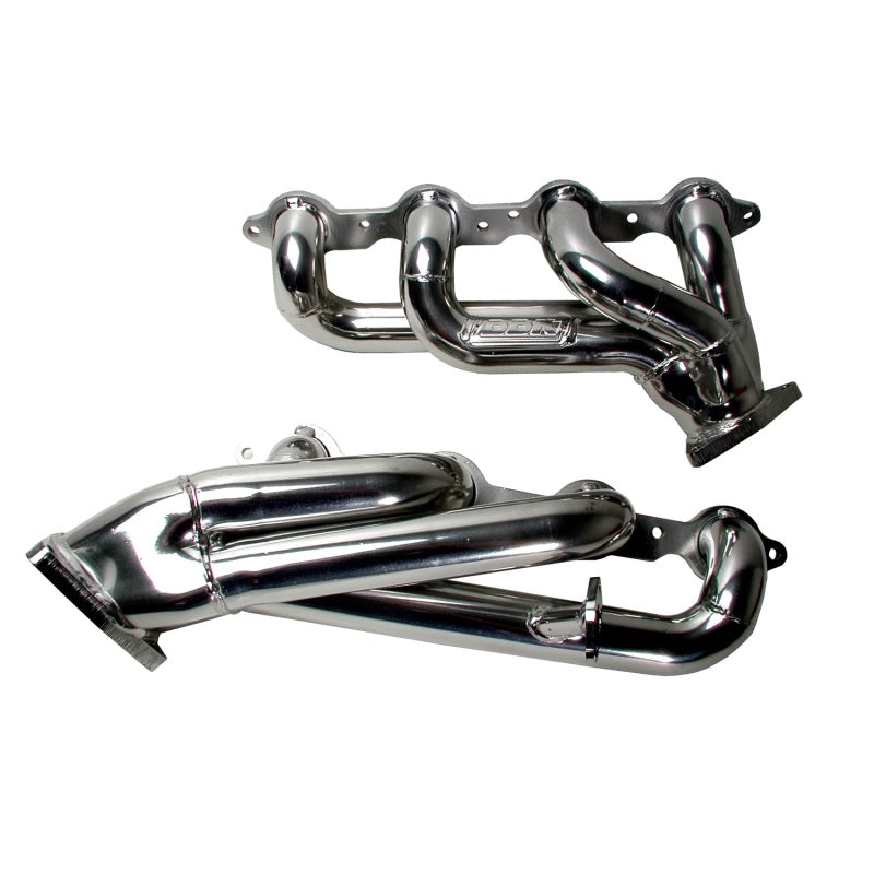 BBK Performance Tuned Length Shorty Headers - 1.75 in Primary - Stock Collector Flange - Titanium Ceramic - GM LS-Series - GM Truck 1999-2009 - Pair