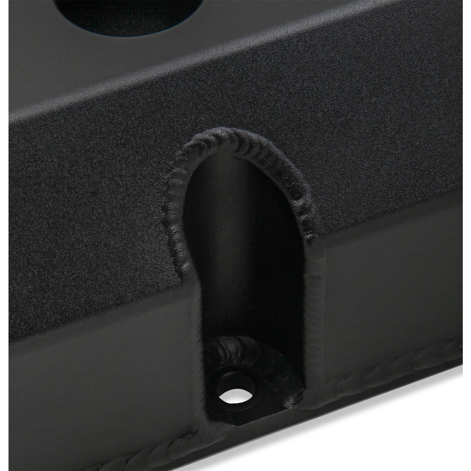 Holley GM Track Series Tall Valve Cover - Chevy Bowtie - Fabricated - Black Powder Coat - Small Block Chevy - Pair