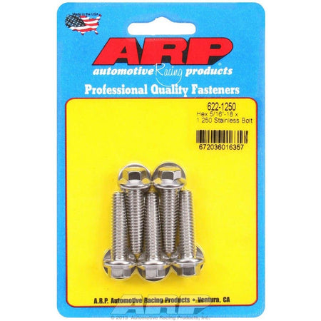 ARP Stainless Steel Bolt Kit - 6 Point (5) 5/16-18 x 1.250