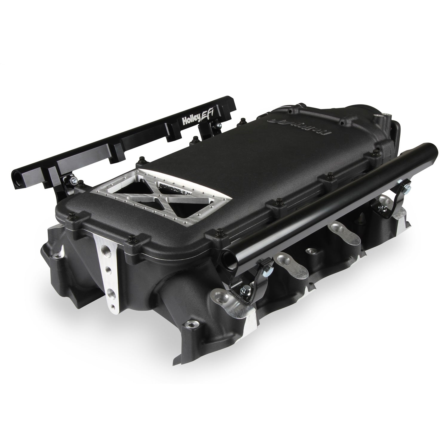 Holley EFI LS3 Ultra Low-Ram Intake Manifold - 105 mm Throttle Body Flange - Tunnel Ram - Black - LS3 - GM LS-Series
