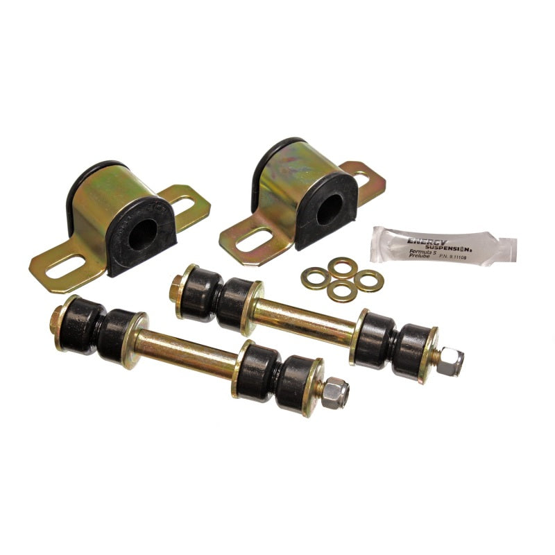 Energy Suspension Hyper-Flex Rear Sway Bar Bushing - 23 mm Bar - Black / Cadmium - GM F-Body 1982-92