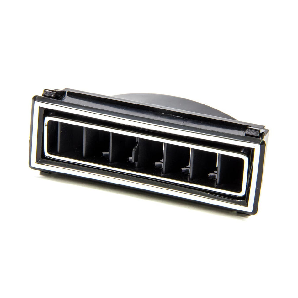 Vintage Air Standard Series In-Dash Rectangle Heating / Cooling Louver - Rectangle - 2.5 in Hose - 4.75 x 1.5 - Black / Chrome