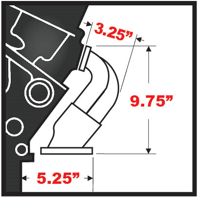 Hedman Hedders Block Hugger Headers - 1.625 in Primary