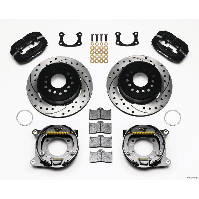 Wilwood Forged Dynalite Rear Parking Brake Kit - Black Anodized Caliper