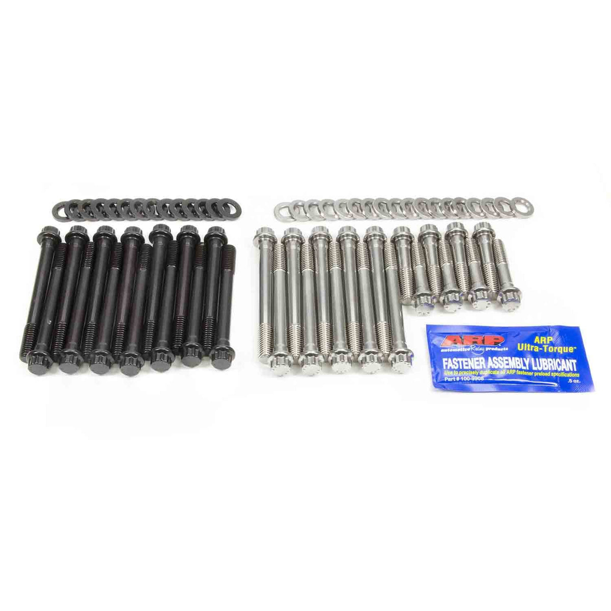 ARP High Performance Cylinder Head Bolt Kit 12 Point Head Steel Inner/Stainless Outer Black Oxide/Natural - Big Block Chevy