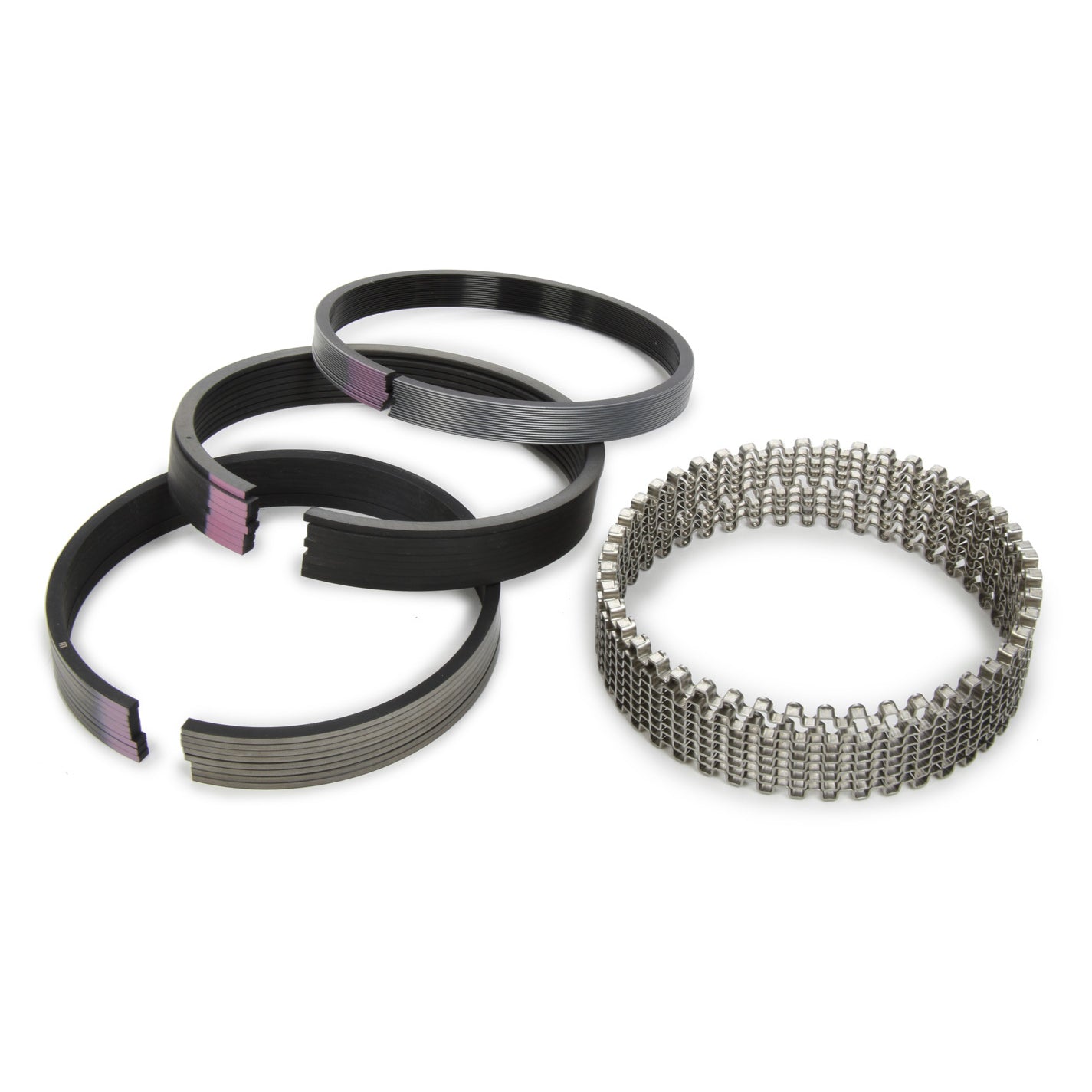 Clevite Original Piston Rings - 4.000" Bore - 5/64 x 5/64 x 3/16" Thick - Standard Tension - Moly - 8 Cylinder
