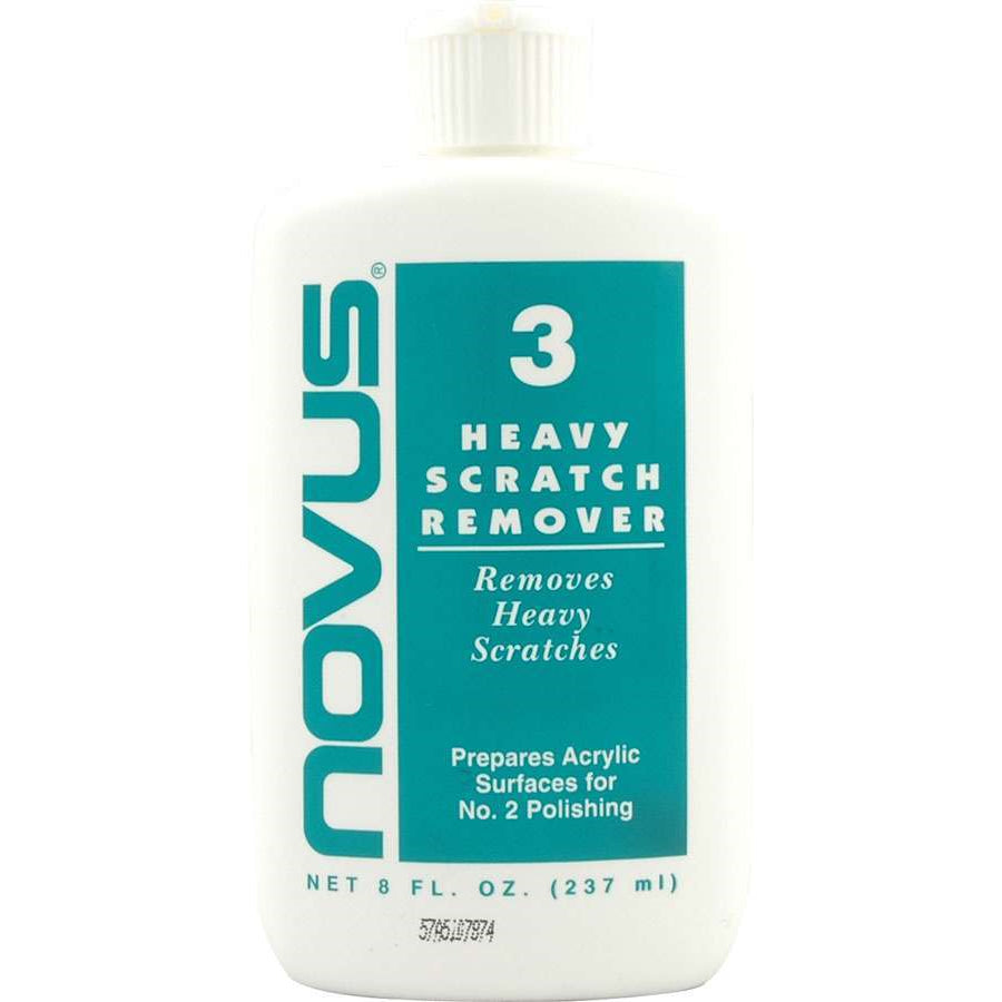 Novus Plastic Polish #3 - Heavy Scratch Remover - 8 oz. Bottle