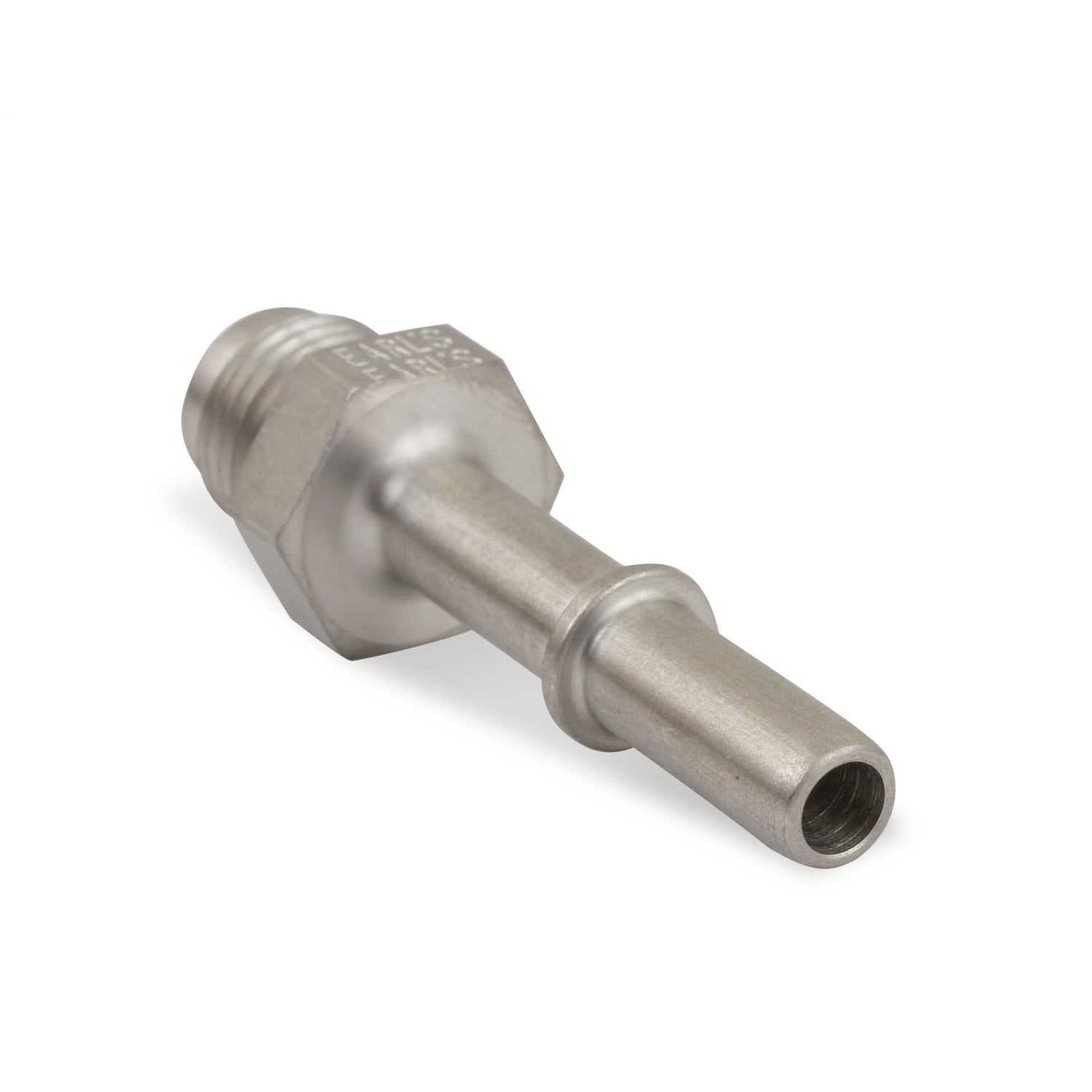Earl's Fuel Line Adapter Fitting - Straight - 5/16" SAE Male Quick Disconnect to 6 AN Male - Stainless