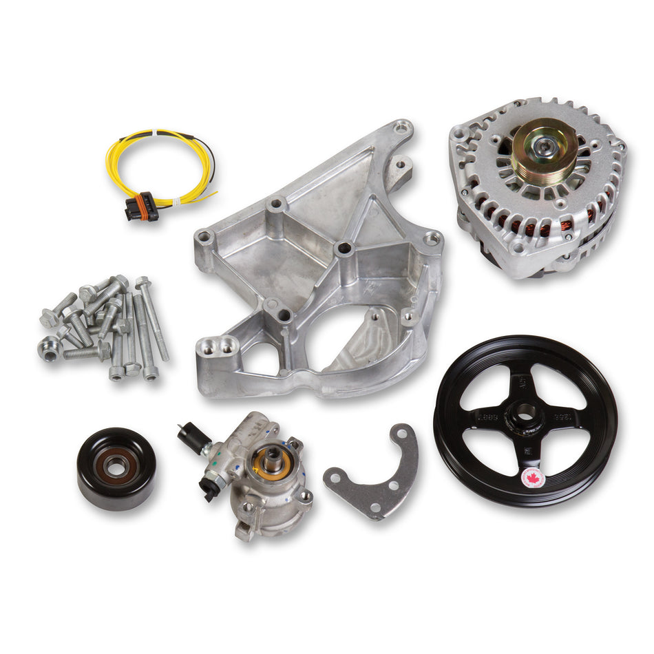 Holley LS Alternator & Power Steering Pump Accessory Drive Kit - Driver's Side Bracket