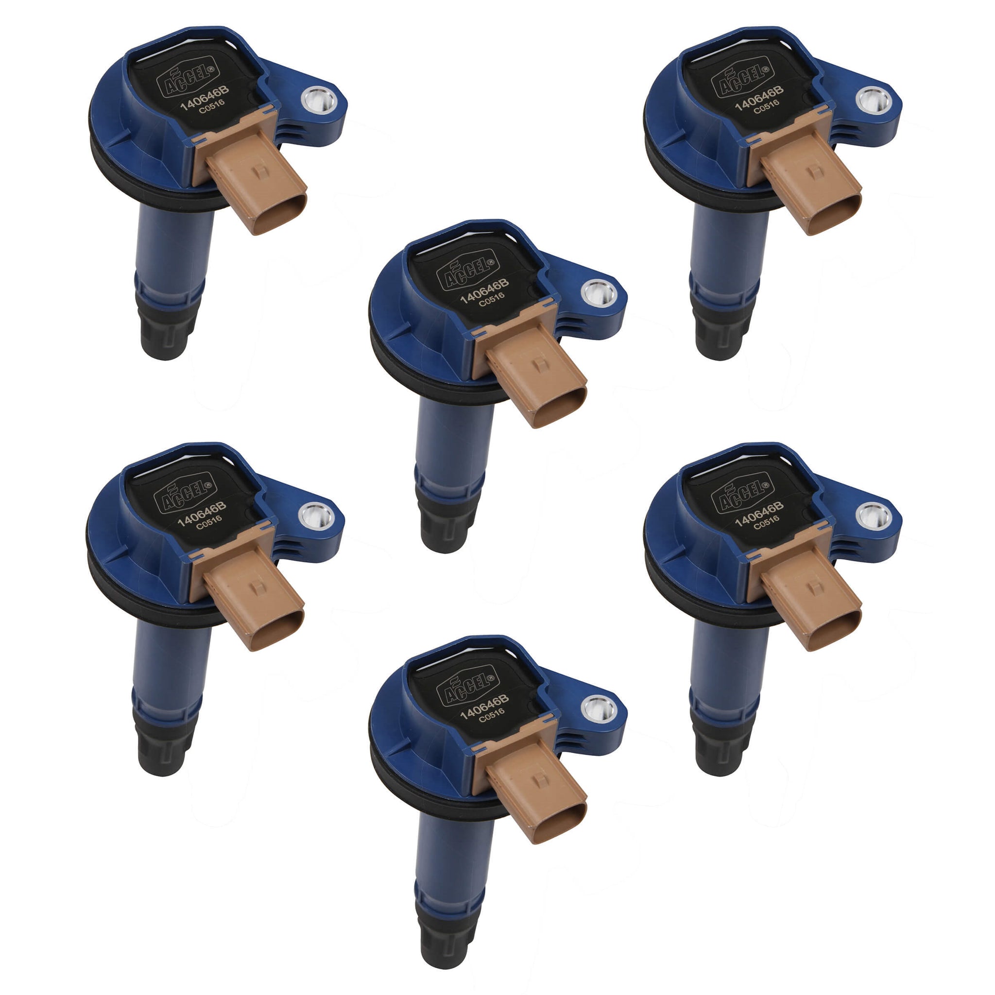ACCEL Coil - Ford 3.5L V6 EcoBoost 6pk - Blue