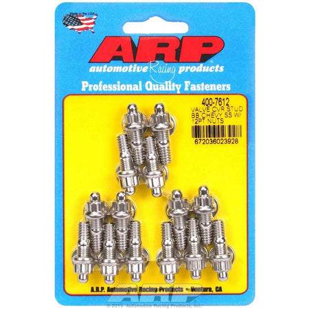 ARP Stainless Steel Valve Cover Stud Kit - For Stamped Steel Covers - 1/4"-20 - 1.170" UHD - 12-Point (14 Pieces)