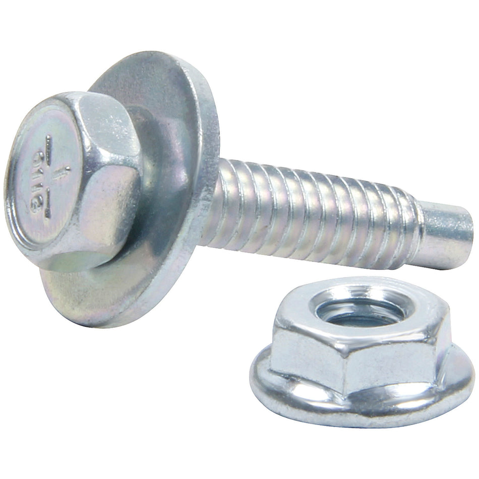 Allstar Performance Body Bolt Kit - (10 Pack) Silver 1-1/8"