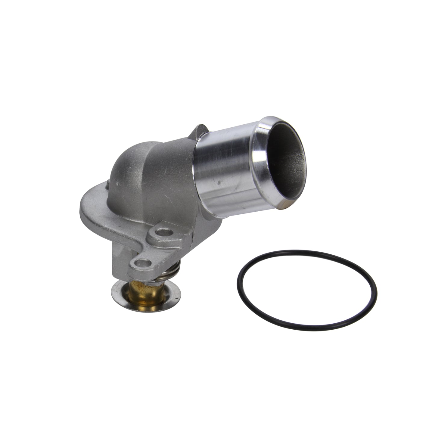 PRW INDUSTRIES 1-1/2" ID Hose Water Neck and Thermostat 180 Degree Thermostat Replacement Aluminum