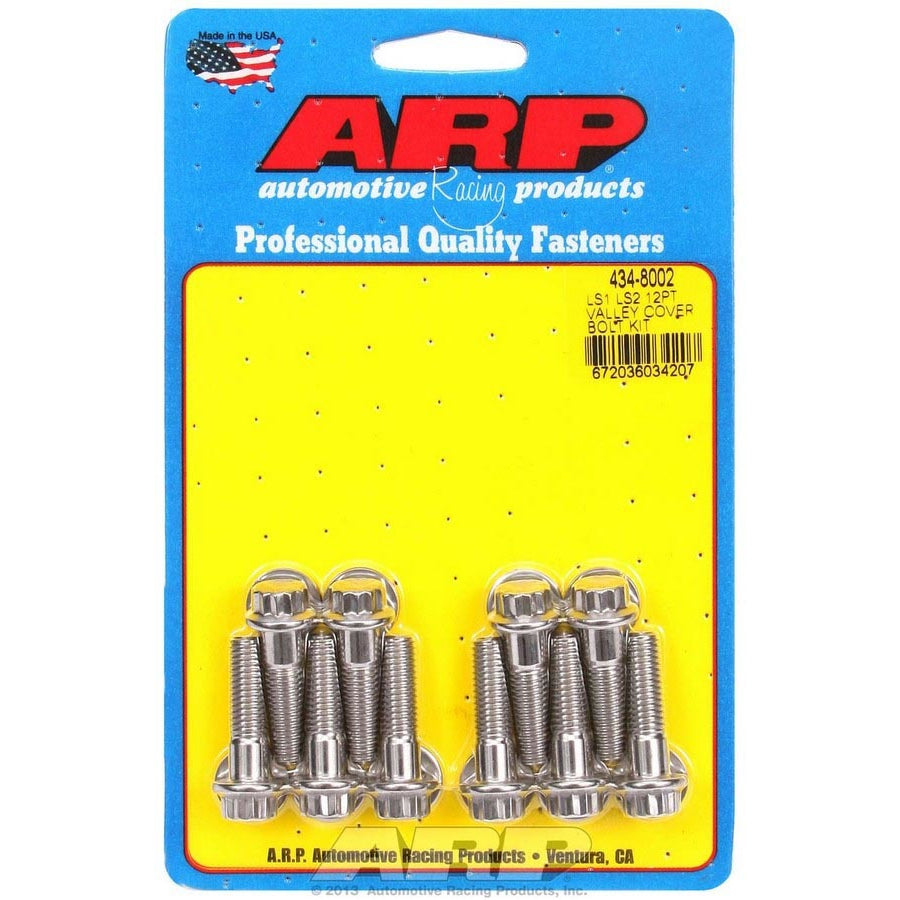 ARP Stainless Steel Valley Cover Bolt Kit - 12 Point LS1/LS2