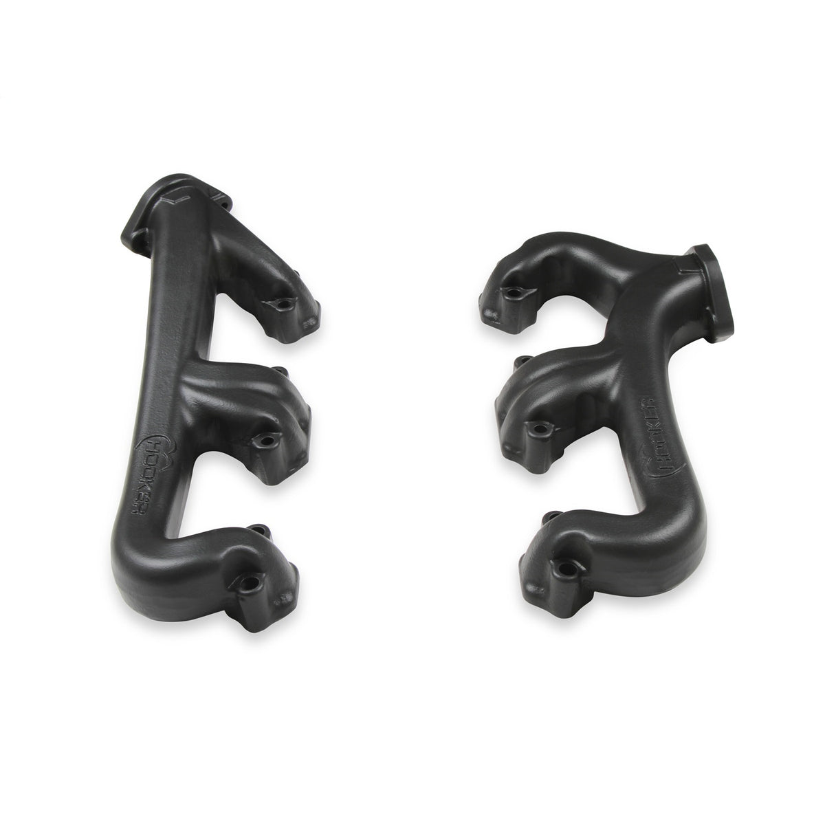 Hooker Exhaust Manifold - 2-1/2 in Outlet - Black Ceramic - Small Block Chevy (Pair)