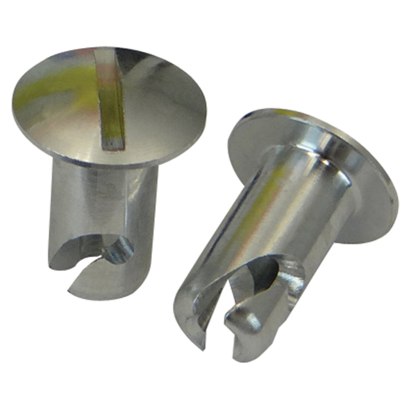 Moroso Performance Products Oval Head Quick Turn Fastener Slotted 5/16 x 0.450" Aluminum - Natural