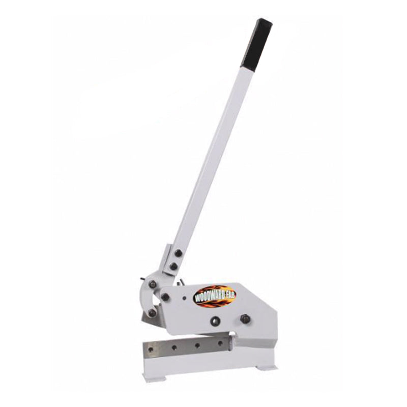 Woodward Fab Throatless Hand Shear - 12" Blade - Cast Iron - Gray Paint - 3/16" Steel Maximum