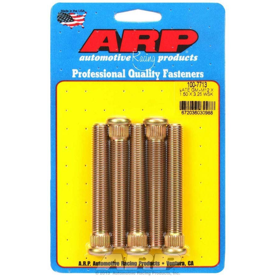ARP Wheel Stud Kit - M12x1.5 3.250/.509 Knurl
