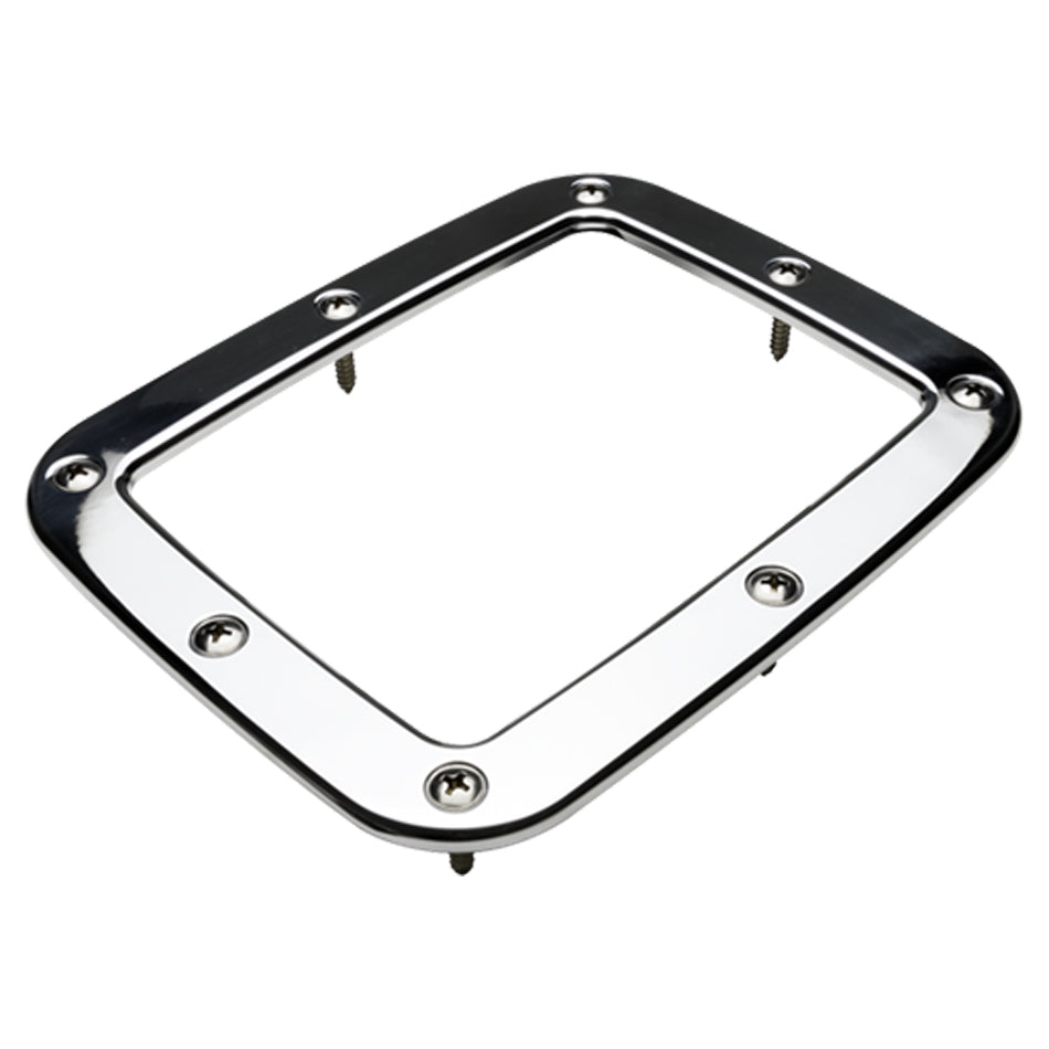 Billet Specialties Shifter Boot Ring - 5-3/4 x 7-1/8" Rectangle - Stainless Hardware - Polished