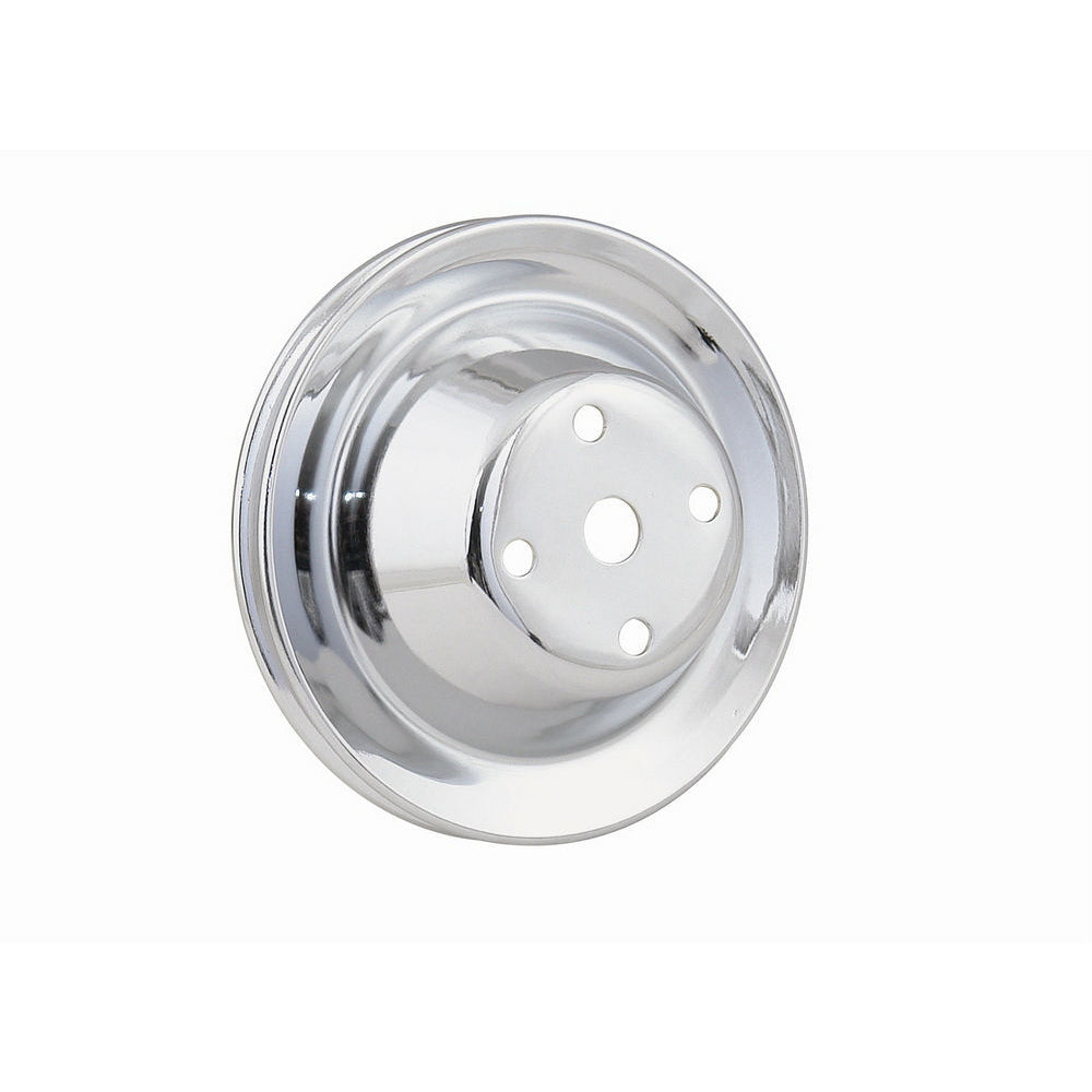 Mr. Gasket Chrome Plated Steel Water Pump Pulley - Single Groove