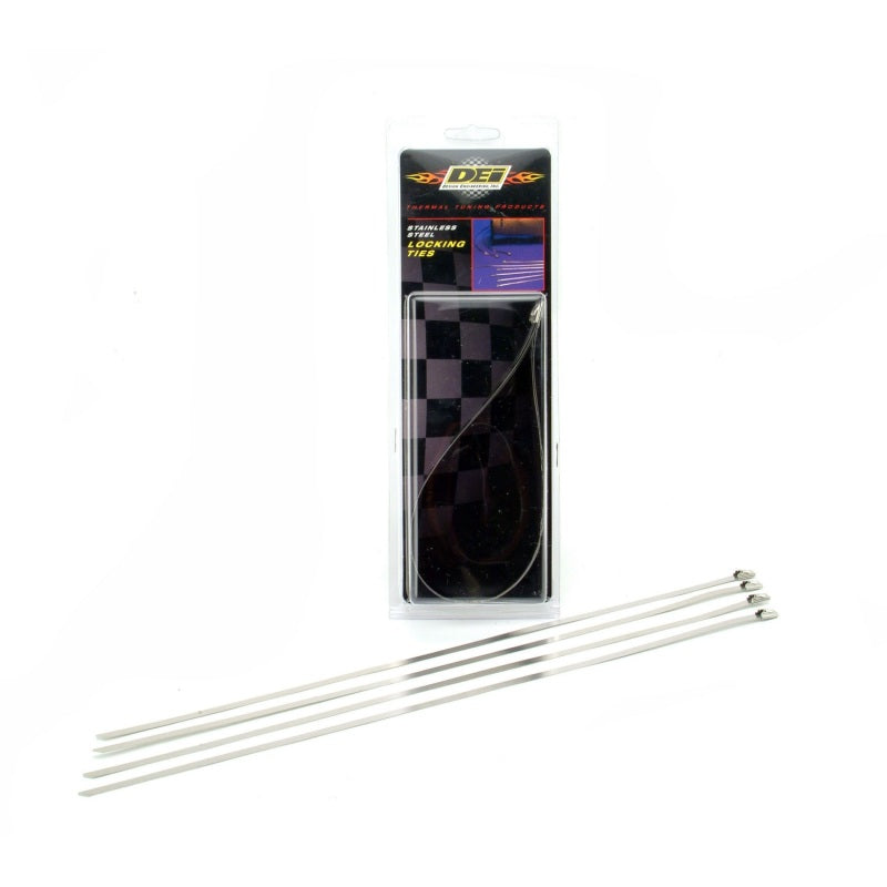 DEI Stainless Steel Locking Ties - 14 - 4 Pack