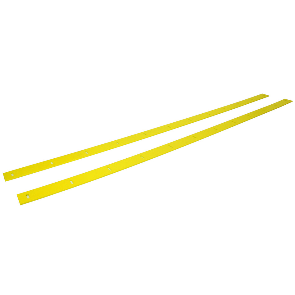 Five Star 2019 Late Model Body Nose Wear Strips - Yellow (Pair)