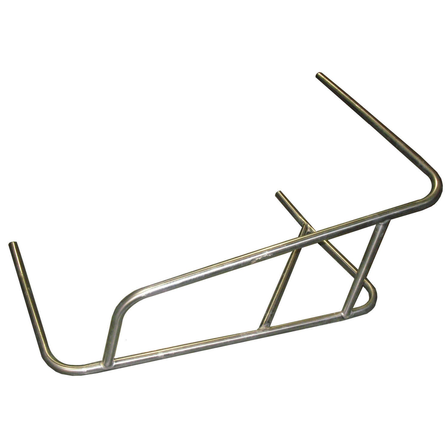 Triple X Sprint Car 3-Point Long Battle Bar Nerf - Raised Rail - Stainless Steel - Left