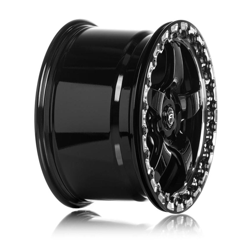 Forgestar D5 Beadlock Drag Wheel - 18 x 12 in - 8.800 in Backspace - 5 x 4.75 in Bolt Pattern - Beadlock - Black/Machined