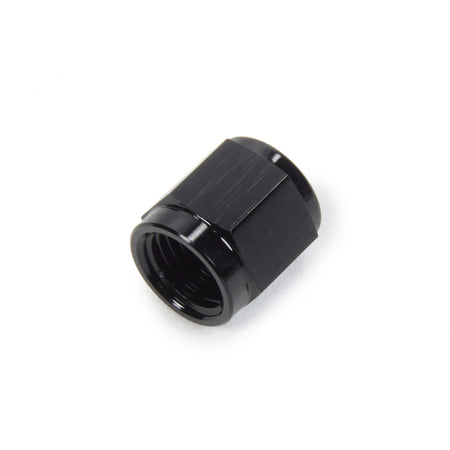 Triple X Race Co. Tube Nut Fitting 4 AN 1/4" Tube Aluminum - Black Anodize