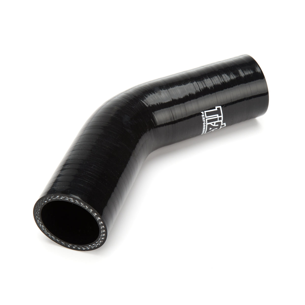 Ti22 Lower Radiator Hose - 45 Degree Bend - 1-1/2 in ID - Black - Sprint Car