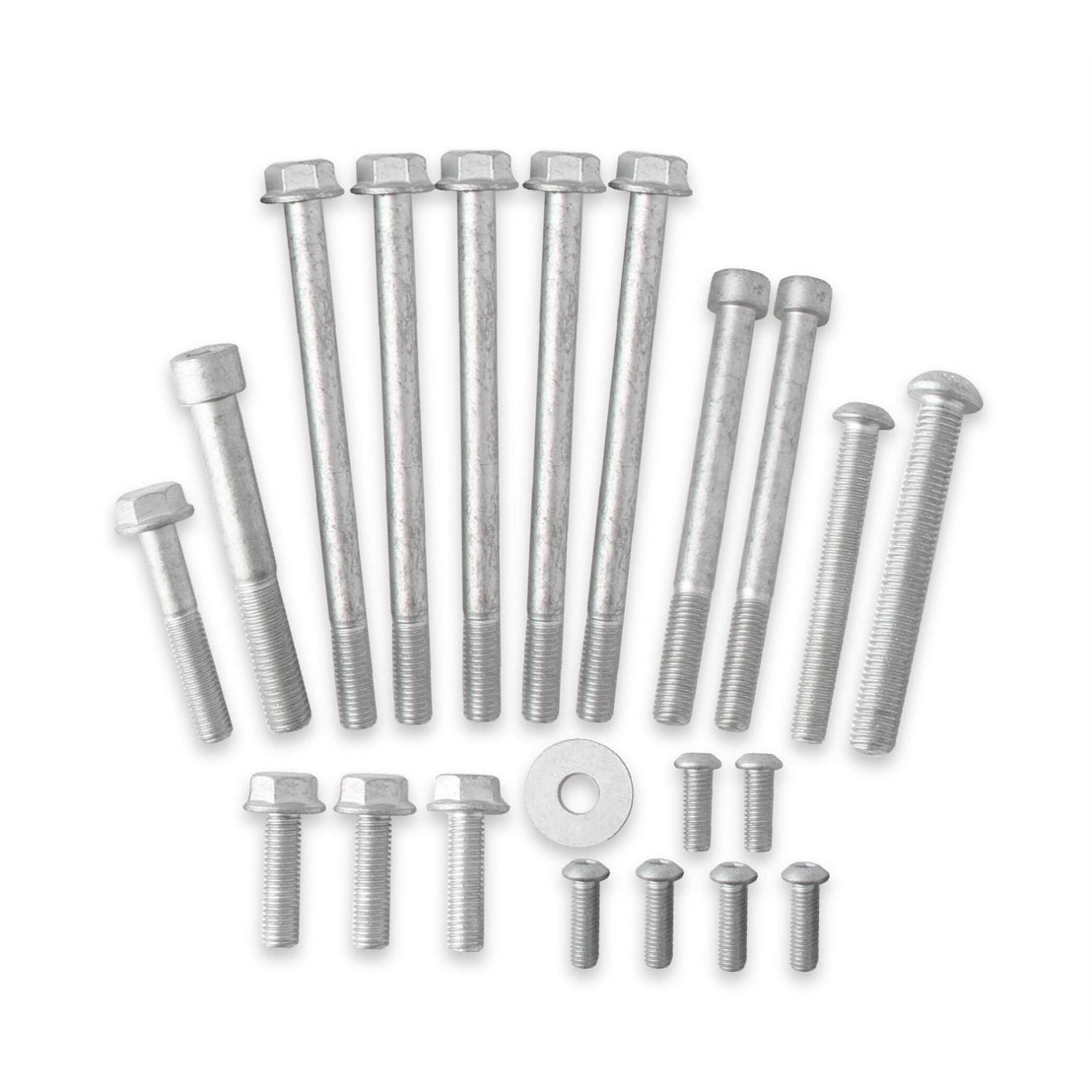 Holley Water Pump Bolt Kit - Steek - Nickel Oxide - Small Block Chevy