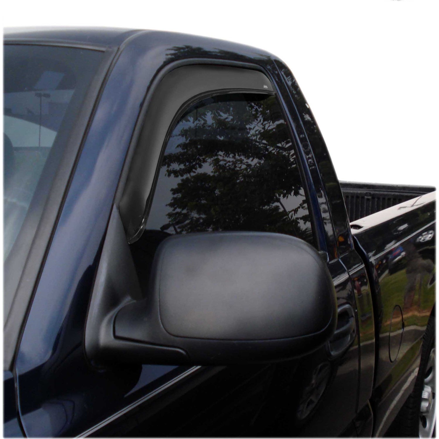 Auto Ventshade Front In-Channel Ventvisor - Stick-On - Dark Smoke - GM Fullsize Truck 2001-07 - Pair